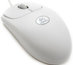 Logitech Mouse RX250 Optical Sea Grey USB/PS/2  (Простая и доступная по цене оптическая мышь, Колесо прокрутки, Оптический датчик) OEM  