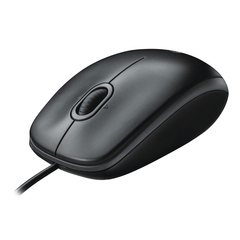 Mouse Logitech Optical B110 Black (800dpi, optical, USB, 3btn+Roll) OEM  