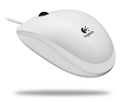 Mouse Logitech Optical B110 White (800dpi, optical, USB, 3btn+Roll) OEM  